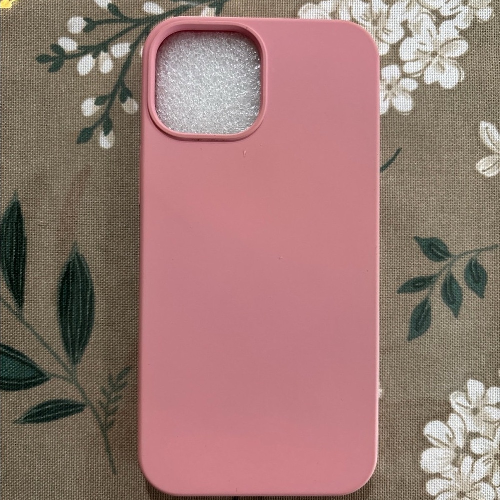 Pink Silicone iPhone 13 Mini Case
